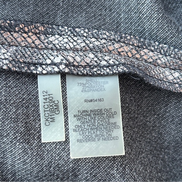 Calvin Klein Silver Metallic Snake Dress 14 NWT - Picture 6 of 7